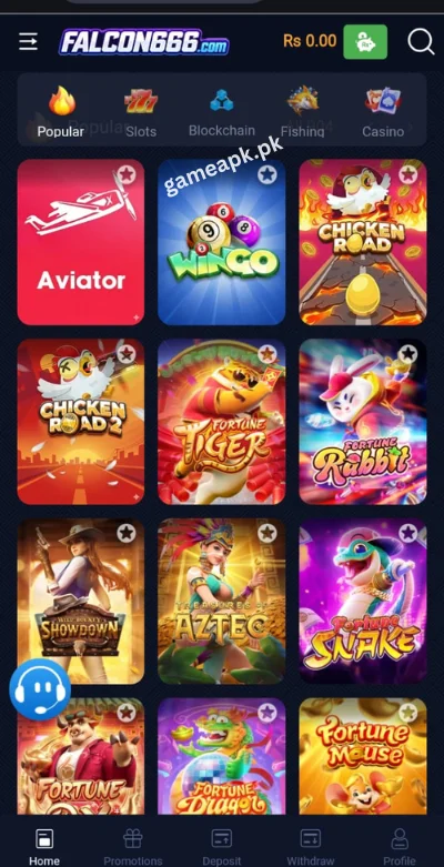 falcon666-game-interface